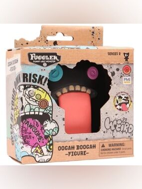 NWT Fuggler Oogah Boogah Pink & Black Monster Figure - Series 2